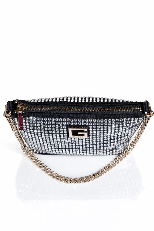 Sac Guess Strass – Neuf avec étiquette – Chaîne dorée