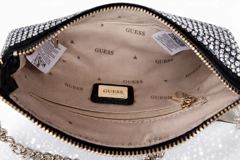 Sac Guess Strass – Neuf avec étiquette – Chaîne dorée