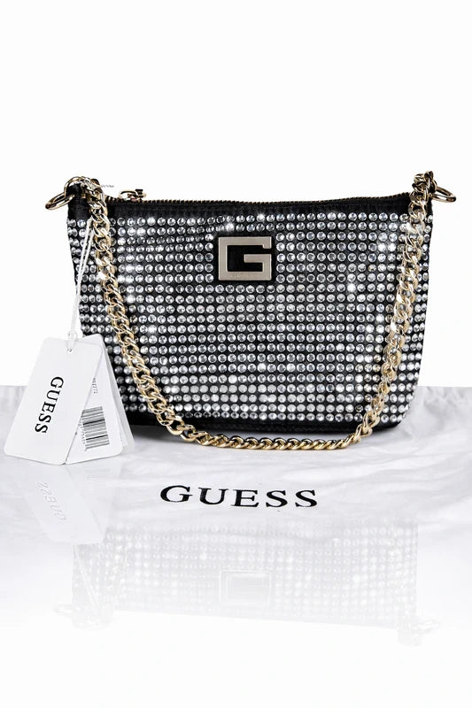 Sac Guess Strass – Neuf avec étiquette – Chaîne dorée